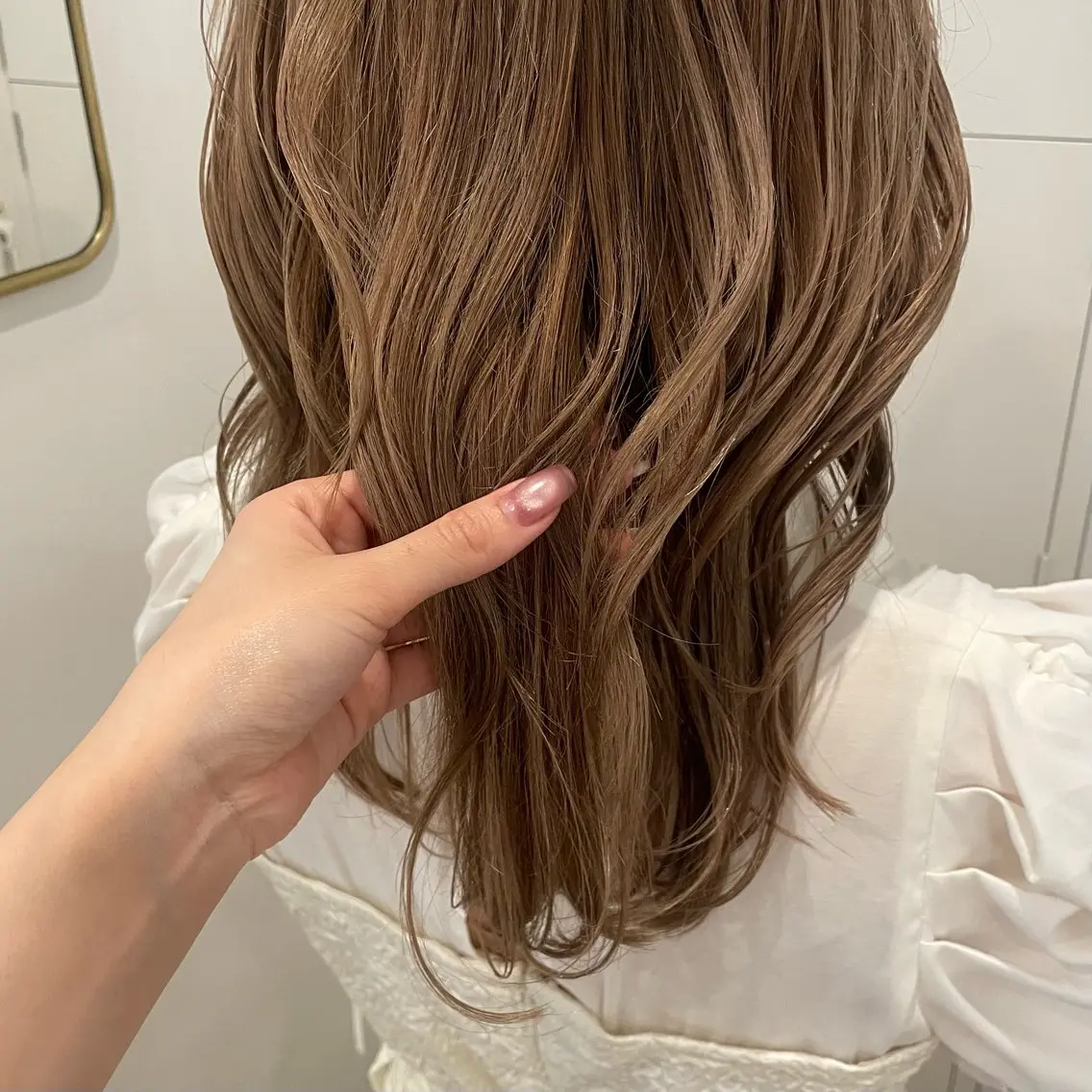 セミロング カラー ヘアカラー canon/レイヤー /透明感カラーのヘアスタイル