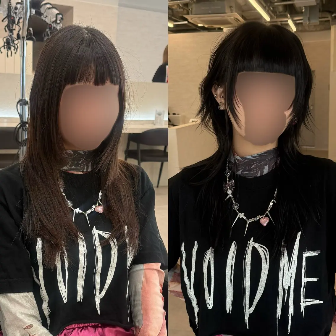 ロング カラー ハイレイヤー レイヤーカット ウルフカット レイヤーカットのヘアスタイル