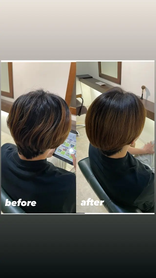 メンズ トリートメント 結衣 髪質改善モデル募集中のヘアスタイル
