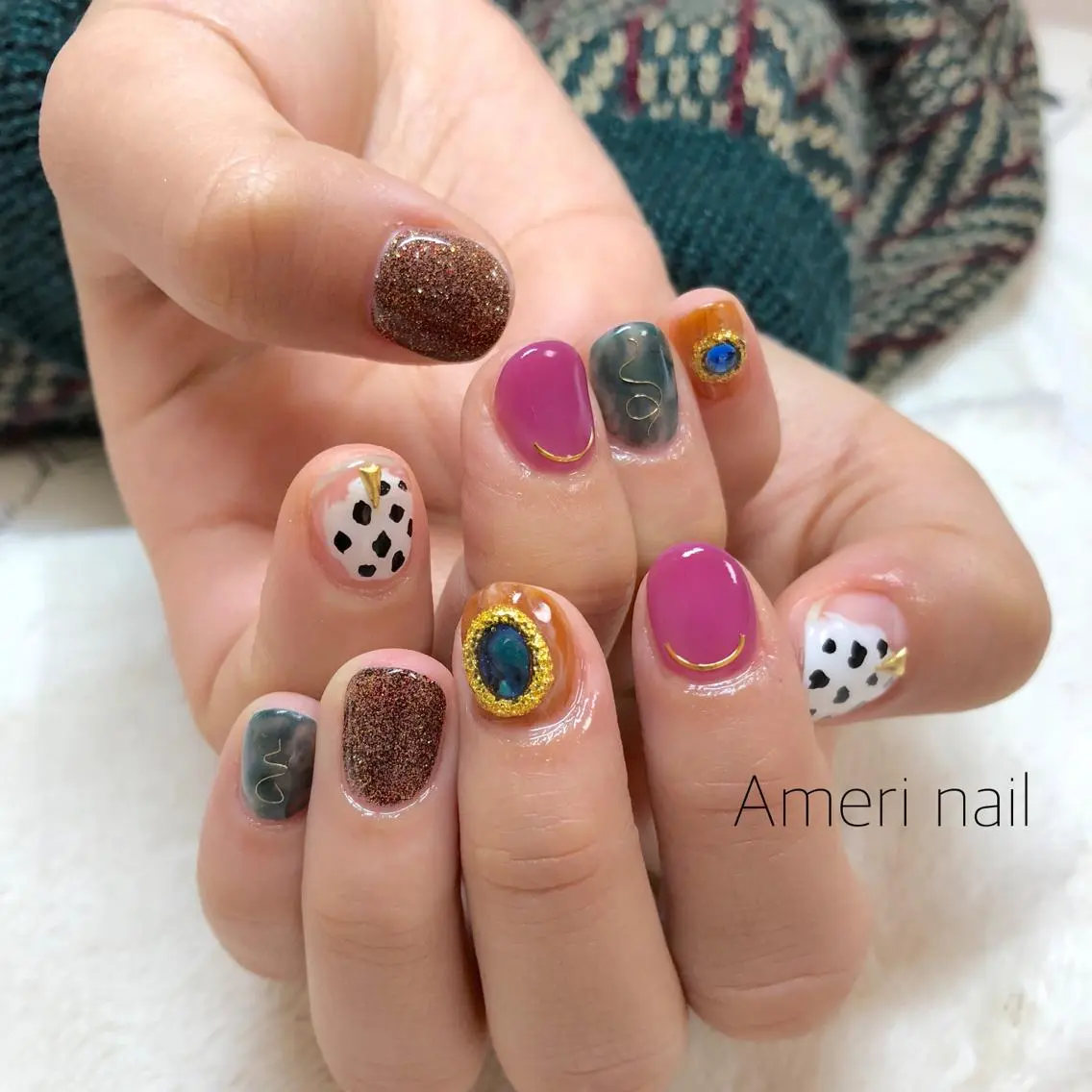 ネイル ハンドネイル Ameri nail /UKIのネイルデザイン