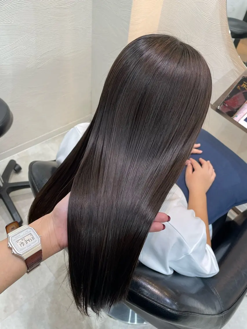 セミロング トリートメント 🍒透明感カラー NO.1/ララ🍒のヘアスタイル