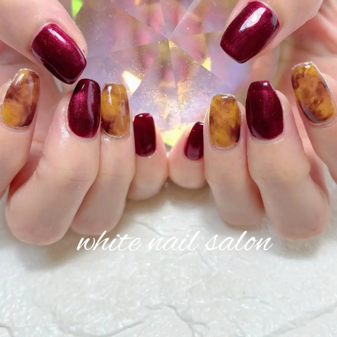 ネイル フットネイル ホワイト ハンドネイル white nail salonのネイルデザイン