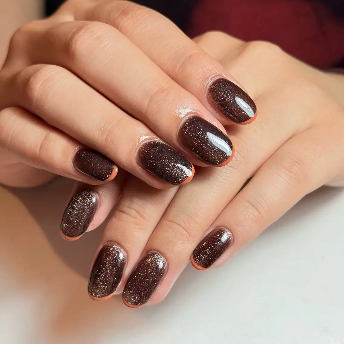 ネイル チークネイル フレンチネイル グラデーション キラキラネイル 韓国ネイル ハンドネイル Risa_ Nailのネイルデザイン