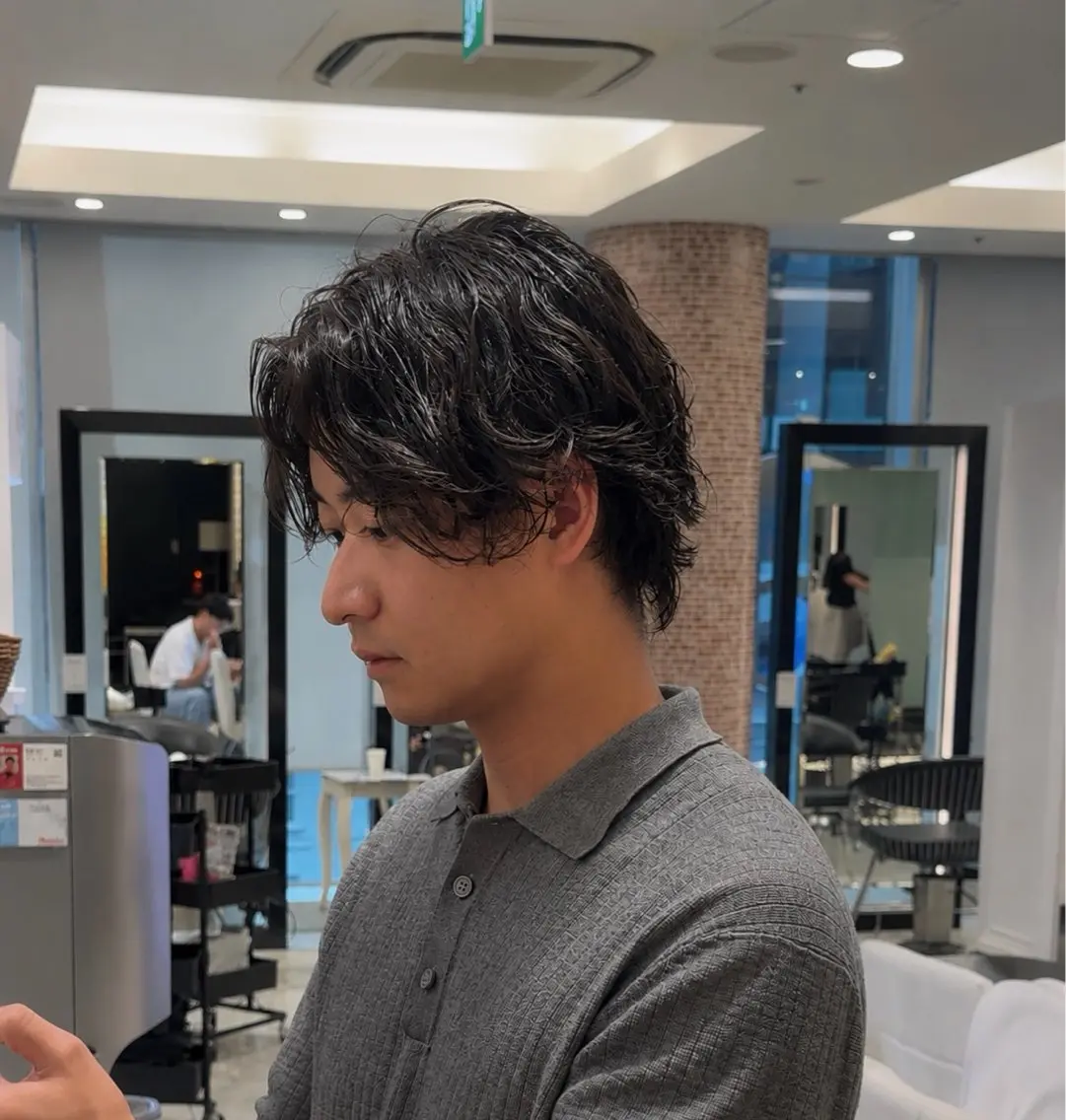 ショート メンズ カット パーマ トリートメント 💈メンズ特化/ パーマ特化ren🎸のヘアスタイル