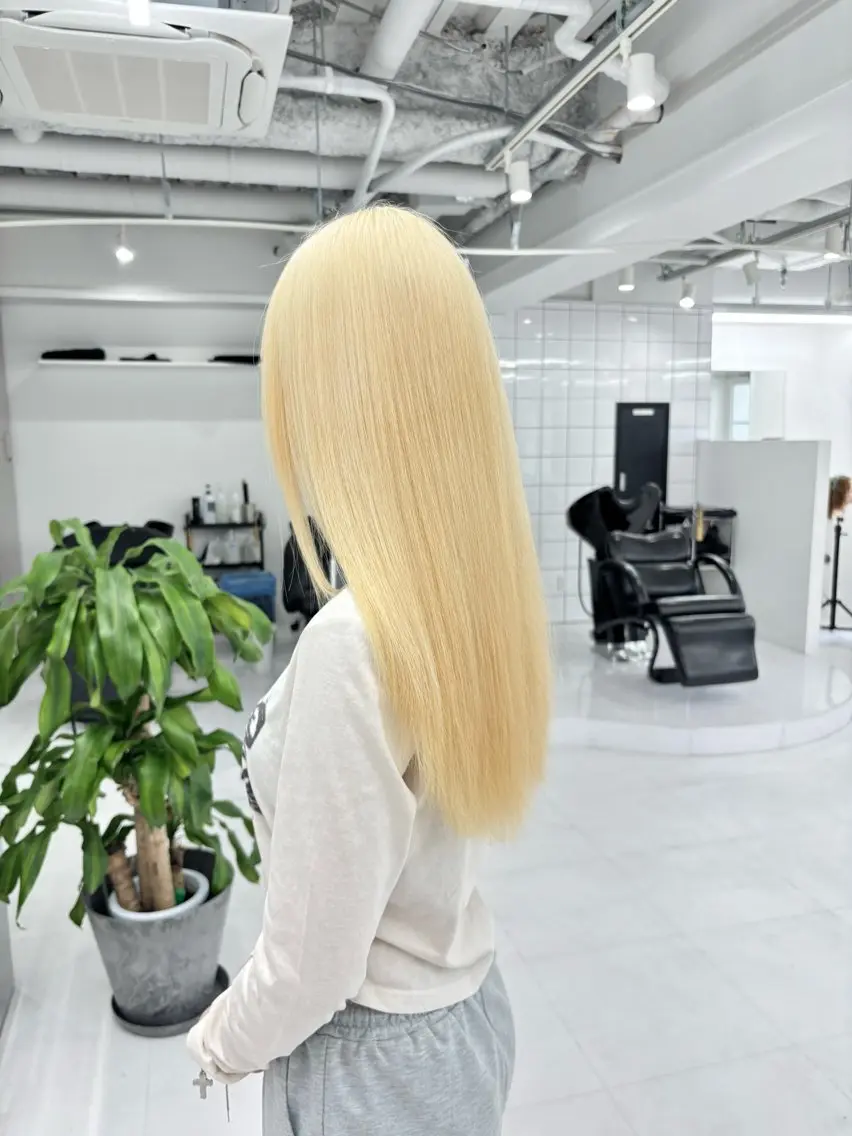 ミディアム カット ヘアカラー トリートメント ヘアセット 🎗副店長/井上 竜 ブリーチ指名No.1のヘアスタイル