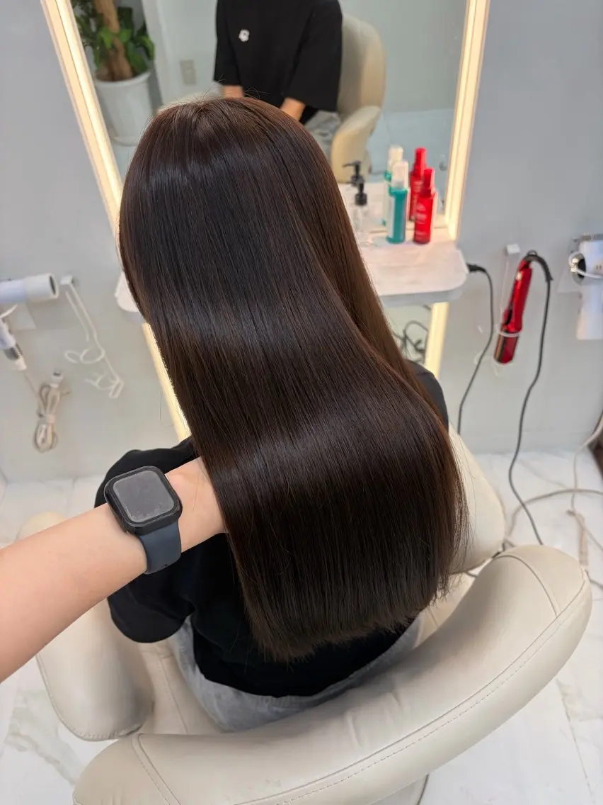 ロング カラー カット ヘアカラー 透明感カラー/髪質改 善/京都/akaneのヘアスタイル