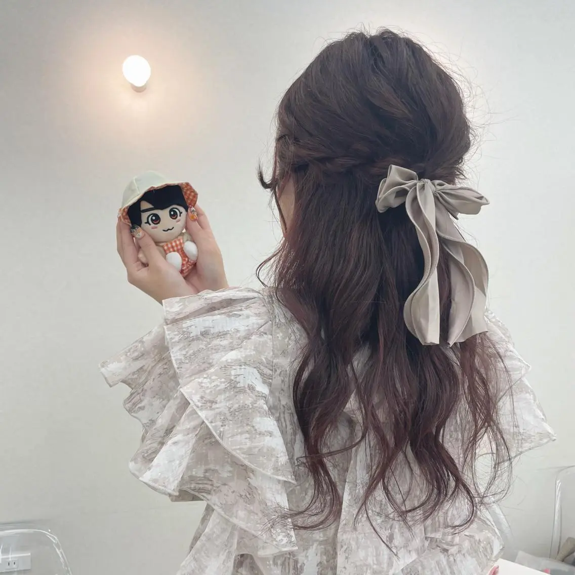 ロング カラー ヘアアレンジ CARELLY Rukaのマツエク・マツパデザイン