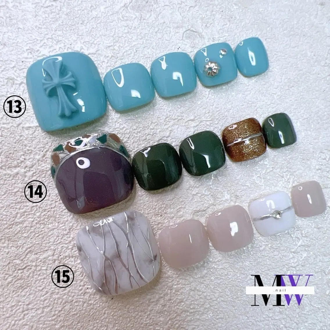 ネイル アートネイル フットネイル ジェルネイル フットネイル MW .nailのネイルデザイン