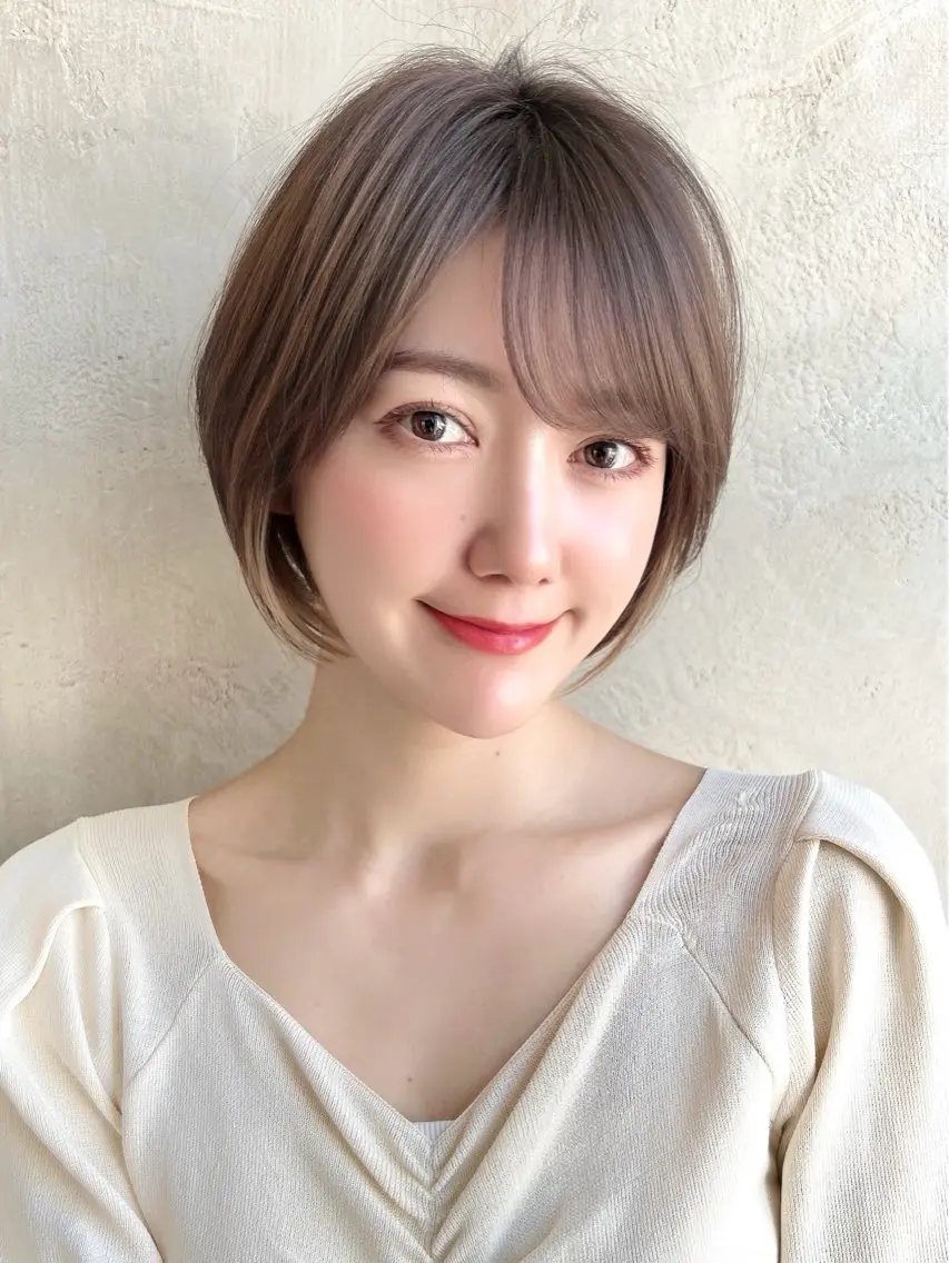 ショート カラー ヘアカラー トリートメント 銀座✨ショートボブ ショート/坂本亜裟海のヘアスタイル