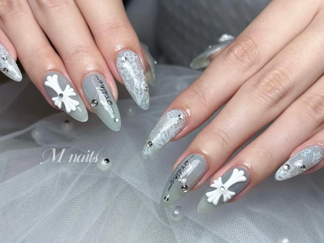 ネイル M🌷nail 長さだし専門店のネイルデザイン