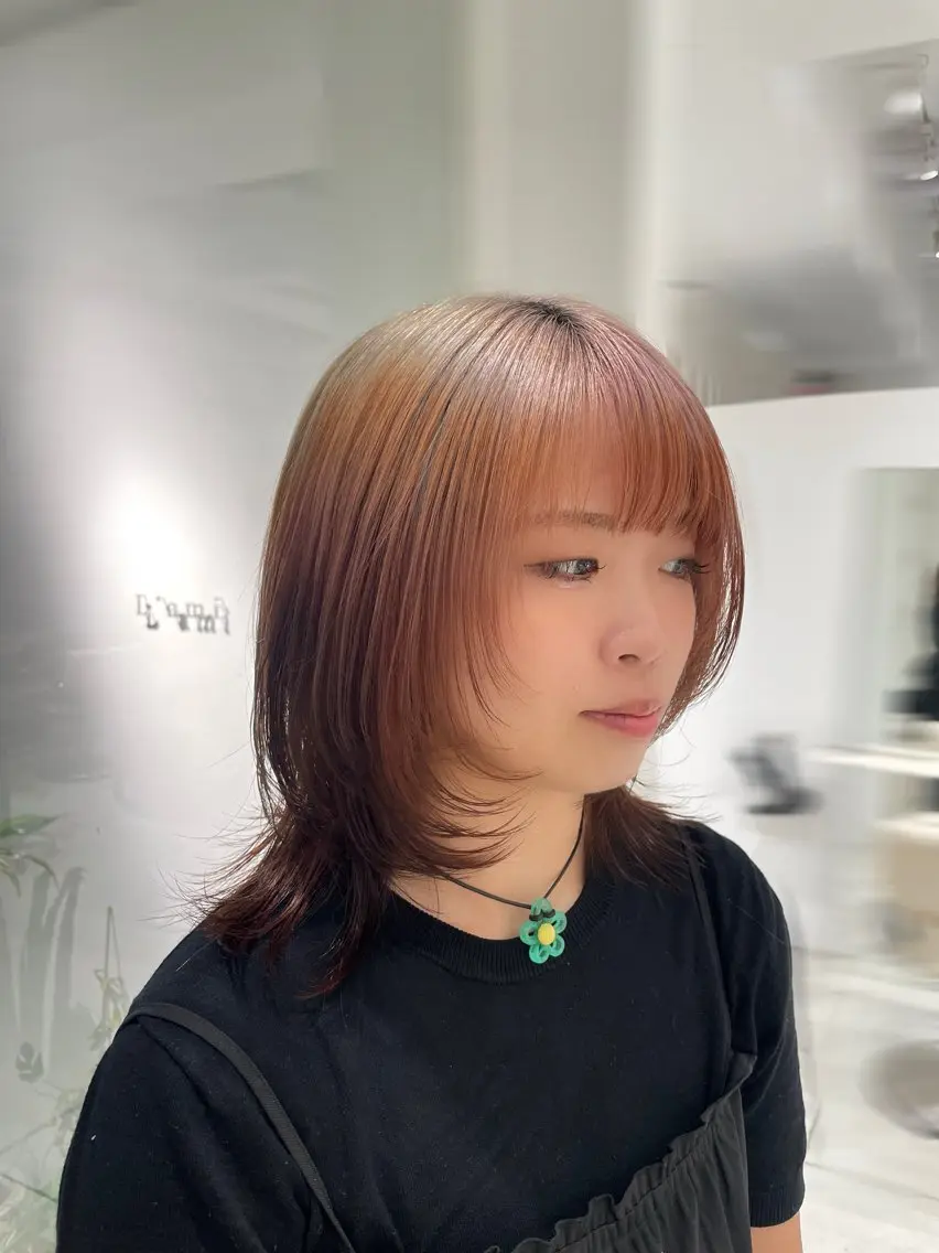 ミディアム カラー 似合わせスタイル 表参道🌿ちえのヘアスタイル