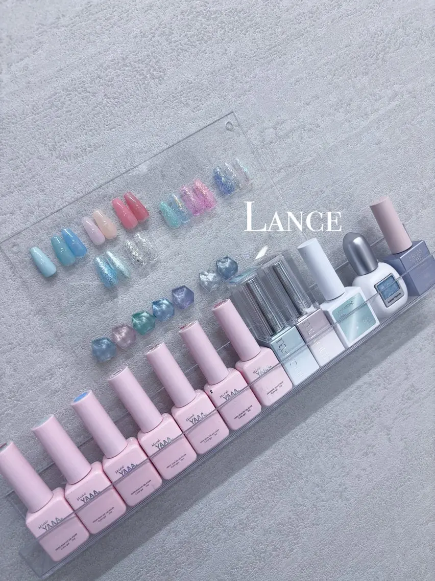 ネイル オーロラネイル ドット フットネイル 氷ネイル・うるうるネイル キラキラネイル ハンドネイル Lance nailのネイルデザイン