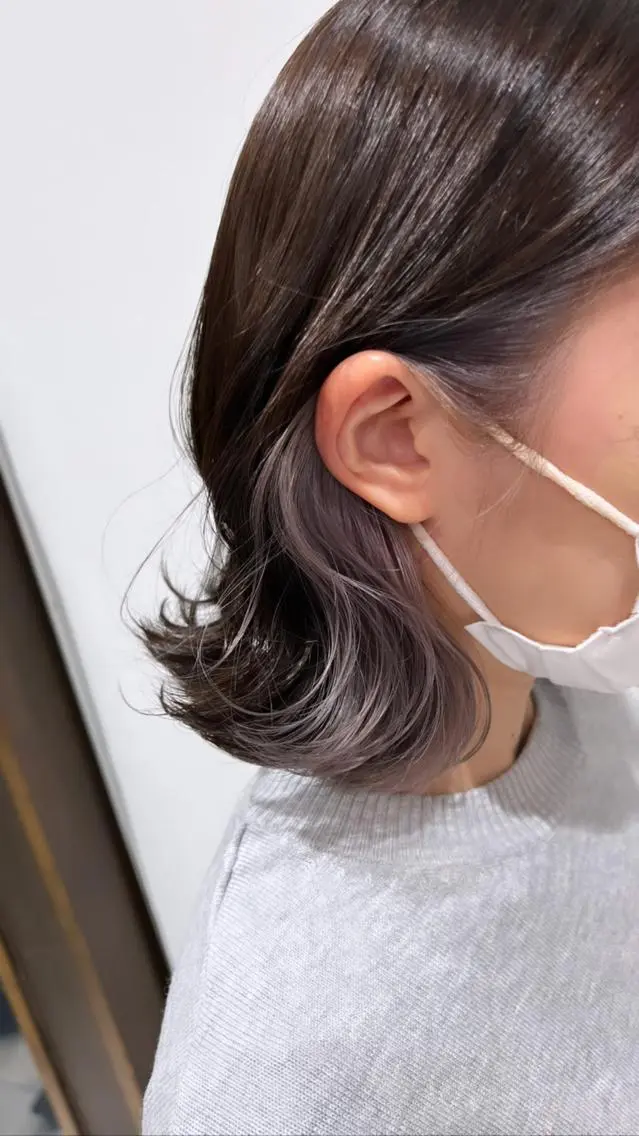 【人気メニュー👑】カット+インナーカラー(ケアブリーチ込み)+うる艶トリートメント(ケアプロ使用)♪の写真