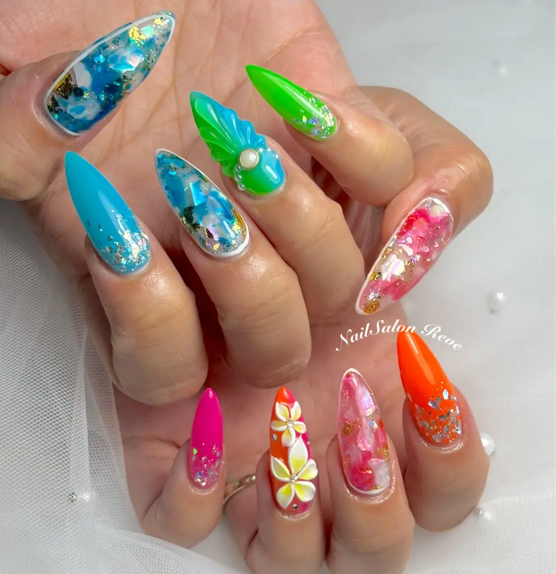 ネイル 夏ネイル NailSalon Reveのネイルデザイン
