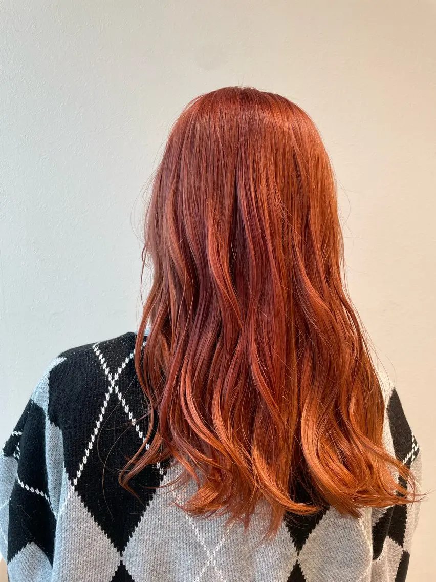 セミロング ヘアカラー SARA古賀店 かすみ🐬🩵のヘアスタイル