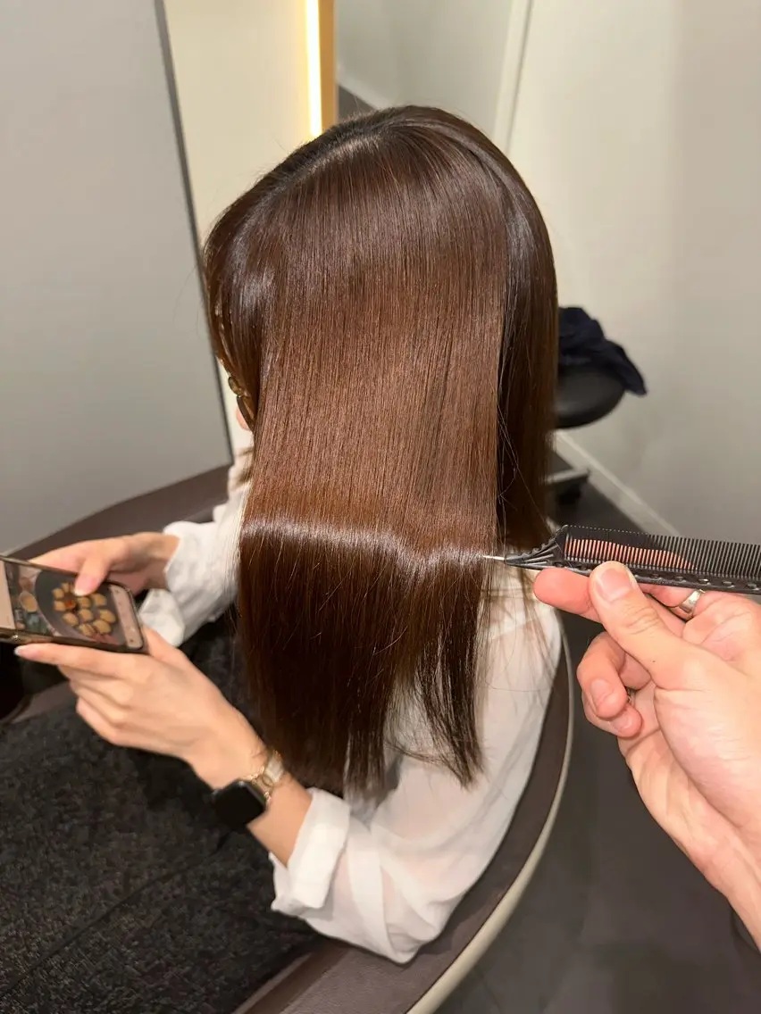 ミディアム 縮毛矯正 美髪特化✨ 伊織✨縮毛矯正✨のヘアスタイル