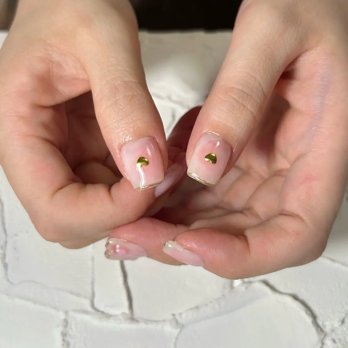 ネイル ハート ハンドネイル Lofinails ちひろのネイルデザイン