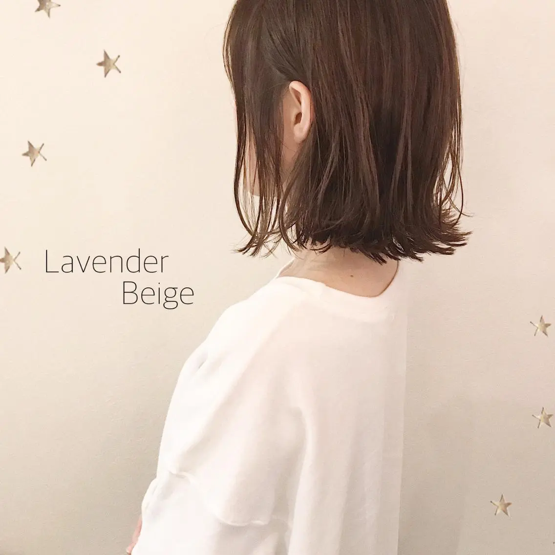 ミディアム カラー 市川 千夏のヘアスタイル