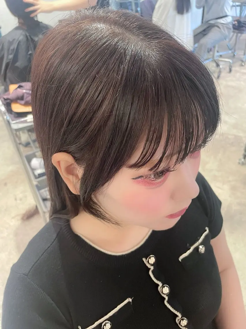ロング カラー 顔周りカット カット ヘアカラー mitchy モデル様募集中♪のヘアスタイル
