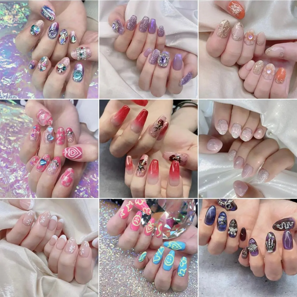ネイル 渋谷／チップ長さ出し 👑アプレgel-xのネイルデザイン