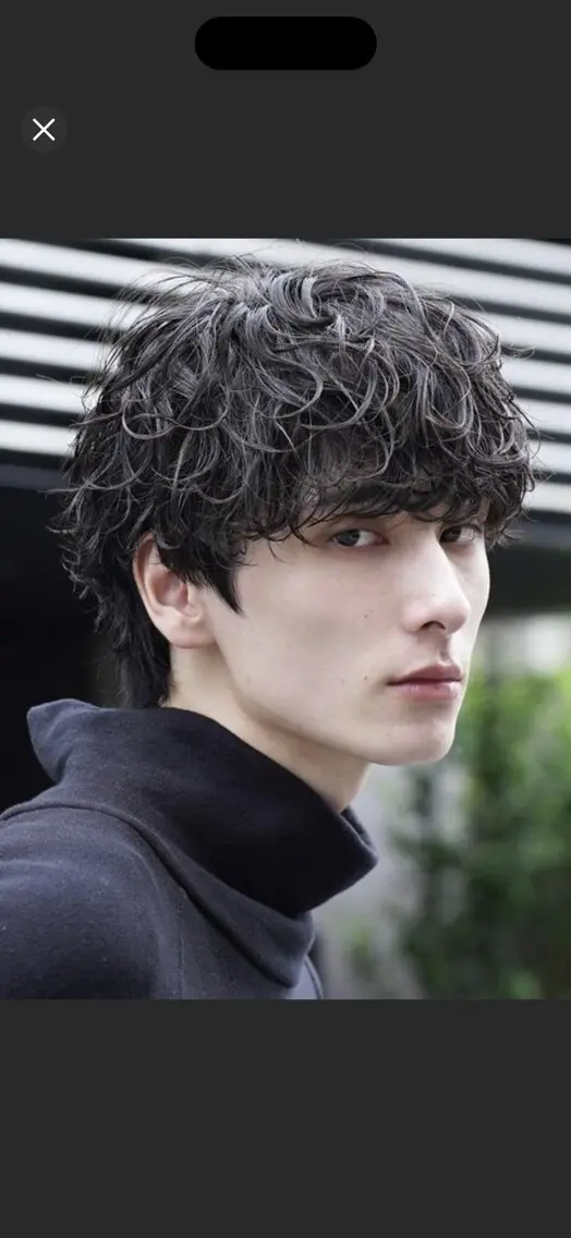 ショート パーマ メンズ メンズパーマ 波巻きパーマ カット パーマ fifth /波巻き /シャドウ/Kotaのヘアスタイル