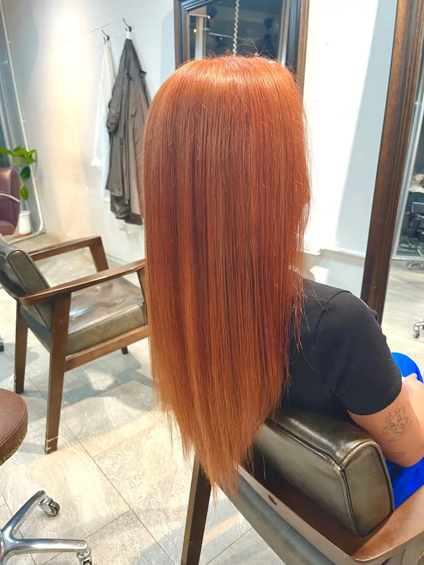 ロング カラー ヘアカラー トリートメント ヘアセット 🎀透明感 カラー🎀ミズキのヘアスタイル