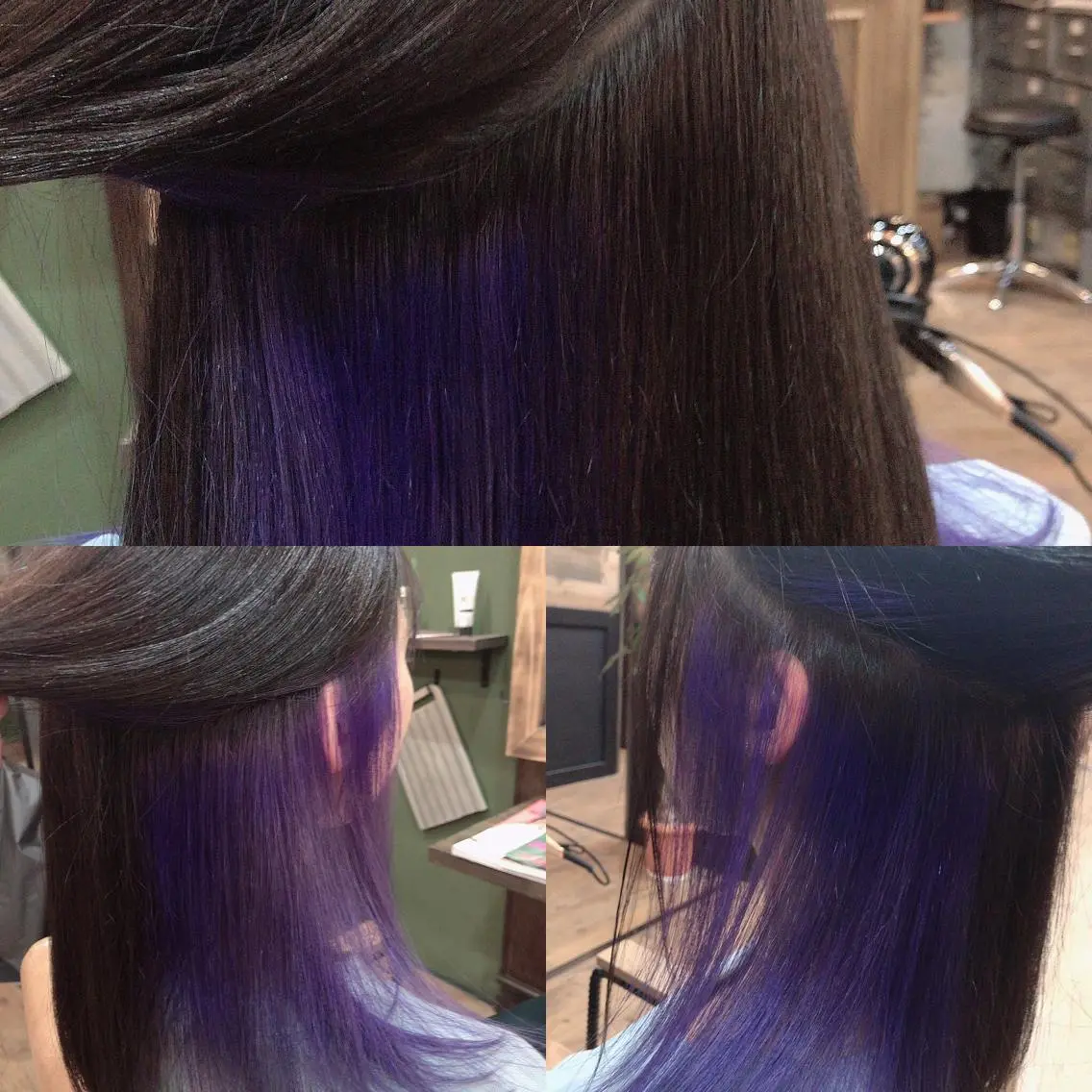 ミディアム カラー アッシュ アッシュブラウン ブルーカラー ブラウンカラー ヘアカラー トリートメント 特殊カラー特化 ✂️SHIAN フジのヘアスタイル