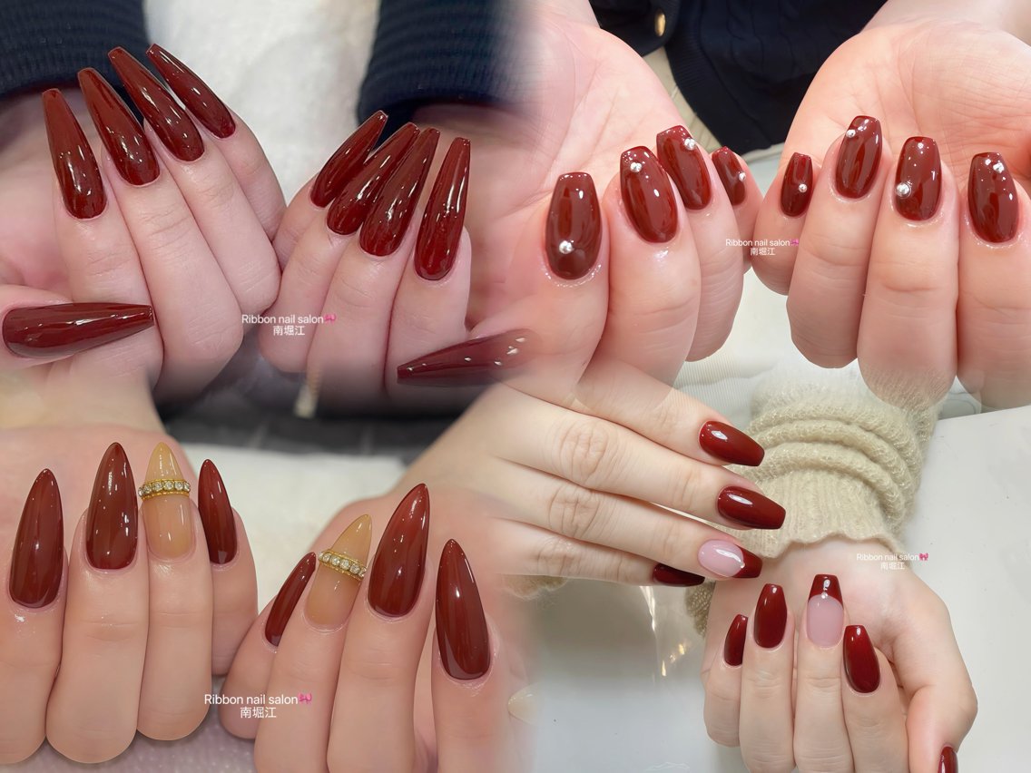 ネイル ハンドネイル RibbonNail 南堀江のネイルデザイン