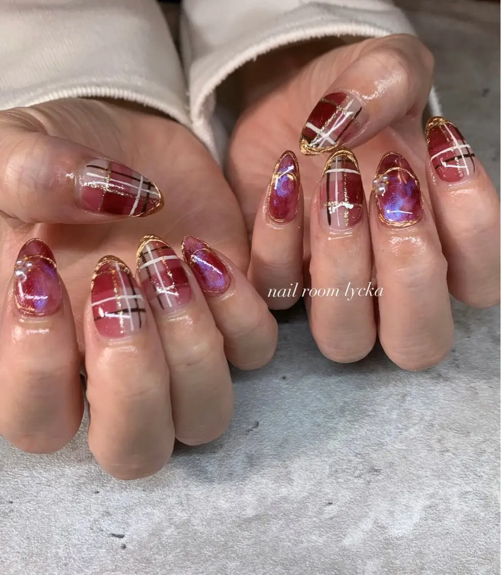 ネイル ネイルルームリッカ 𝐦𝐚𝐲𝐮のネイルデザイン