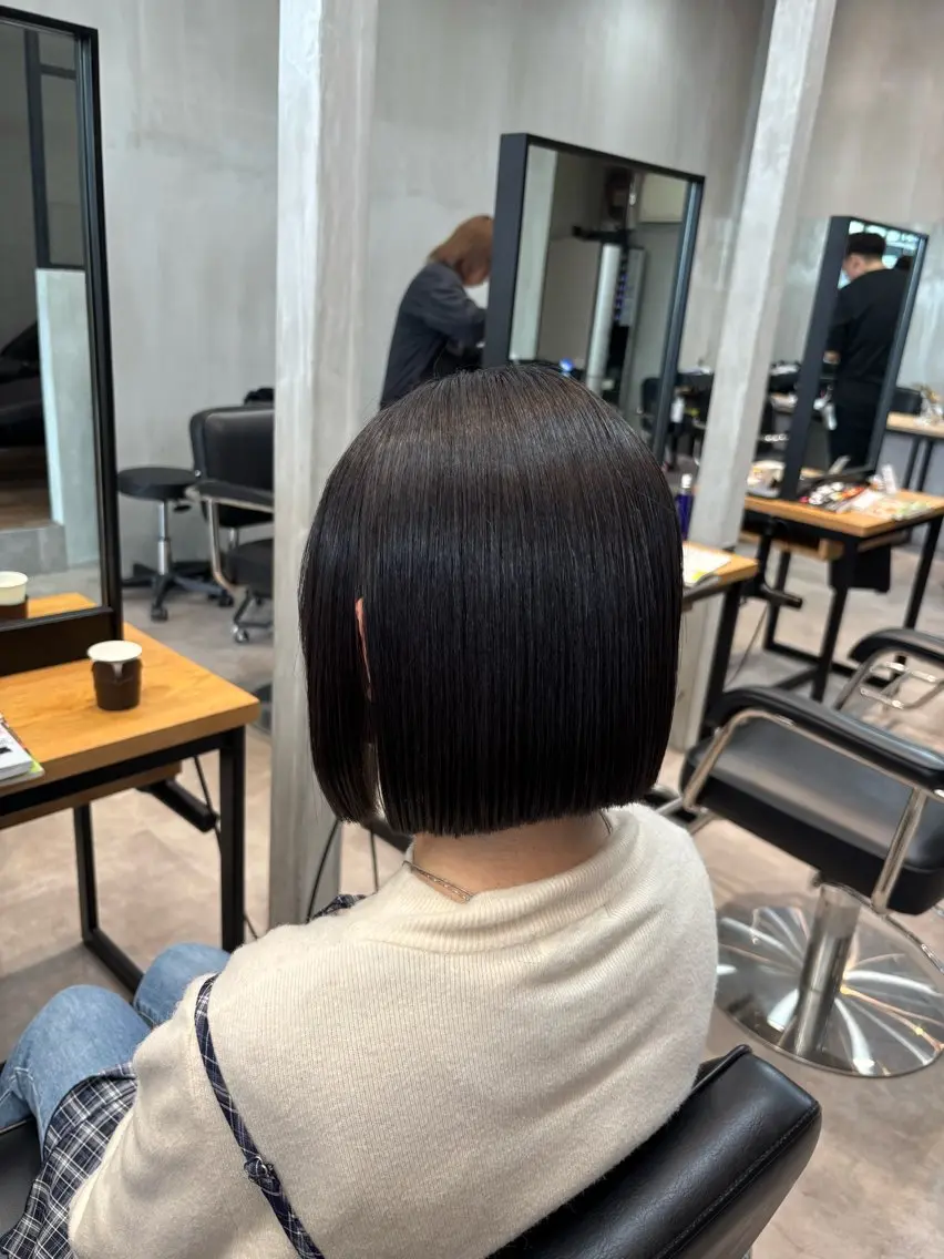 ショート 縮毛矯正 トリートメント カット 縮毛矯正 トリートメント 片平 帆香のヘアスタイル