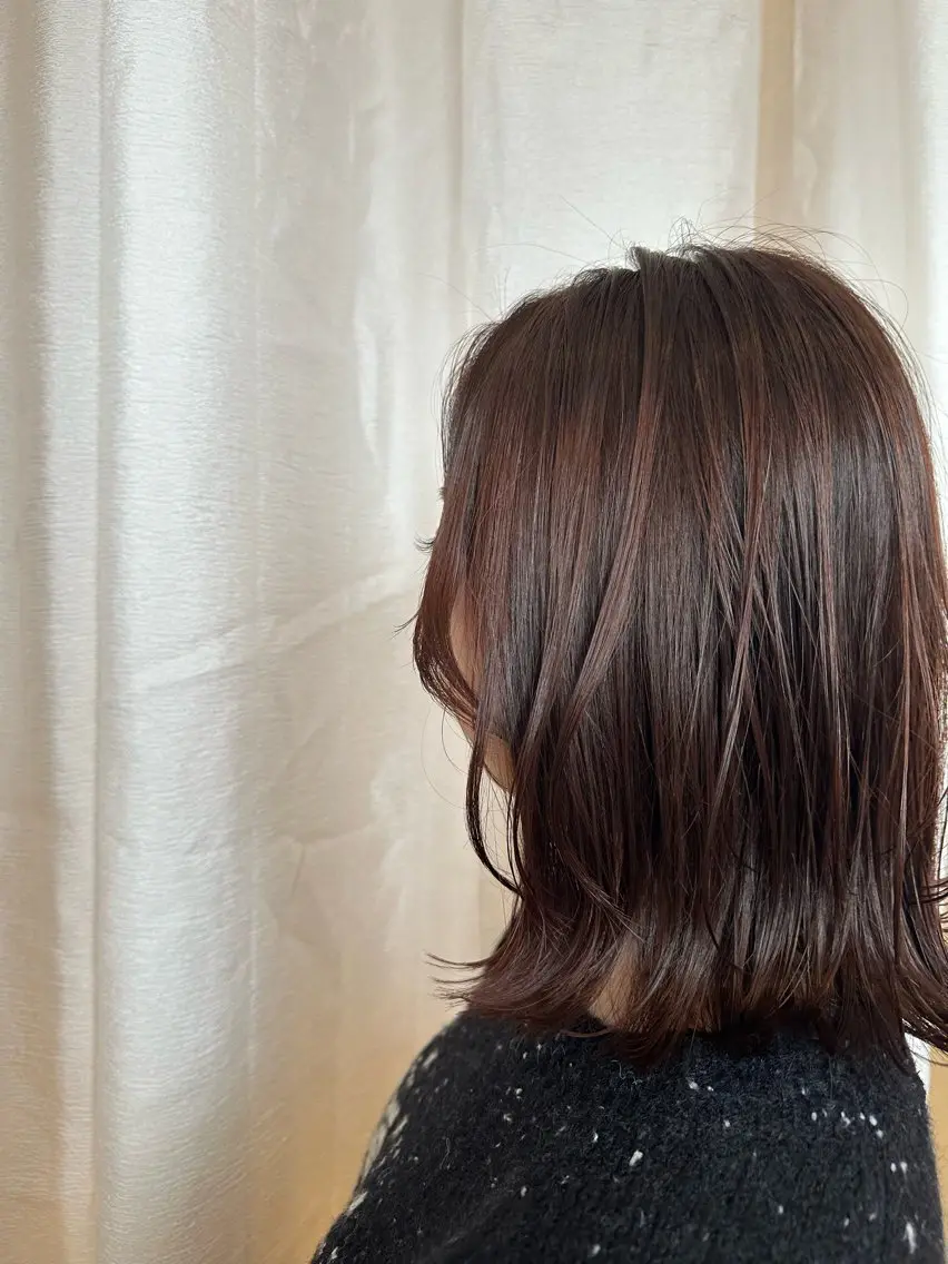ミディアム カラー 藤原 蓮のヘアスタイル
