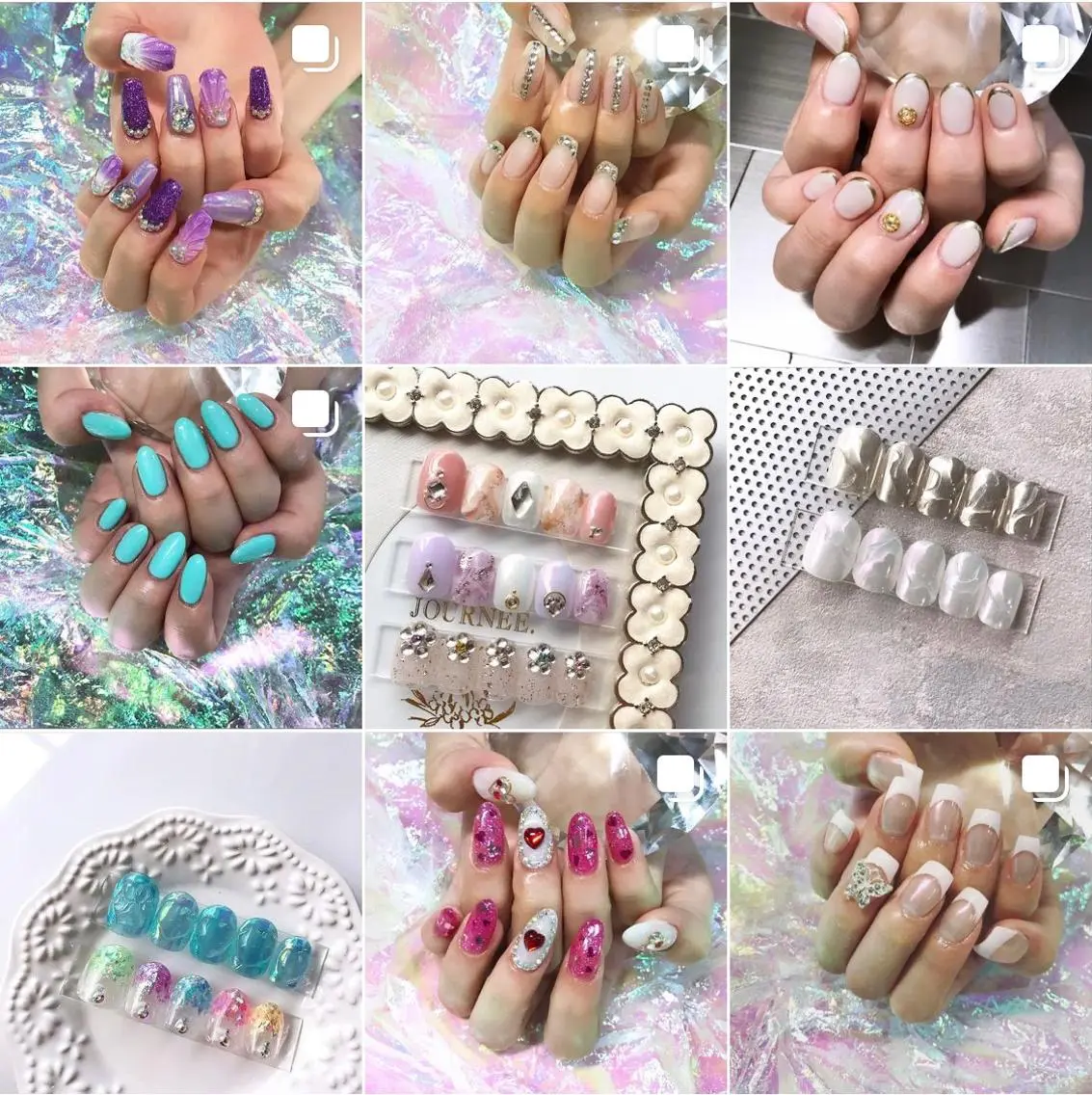 ネイル 渋谷／チップ長さ出し 👑アプレgel-xのネイルデザイン