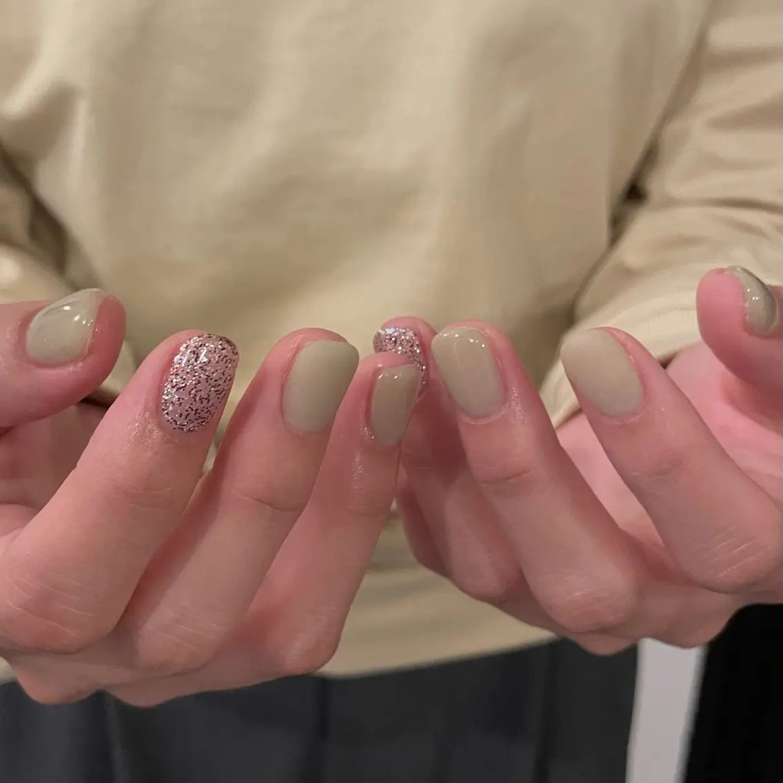 ネイル アートネイル ラメ(グリッター) マットネイル ハンドネイル roof nailのネイルデザイン