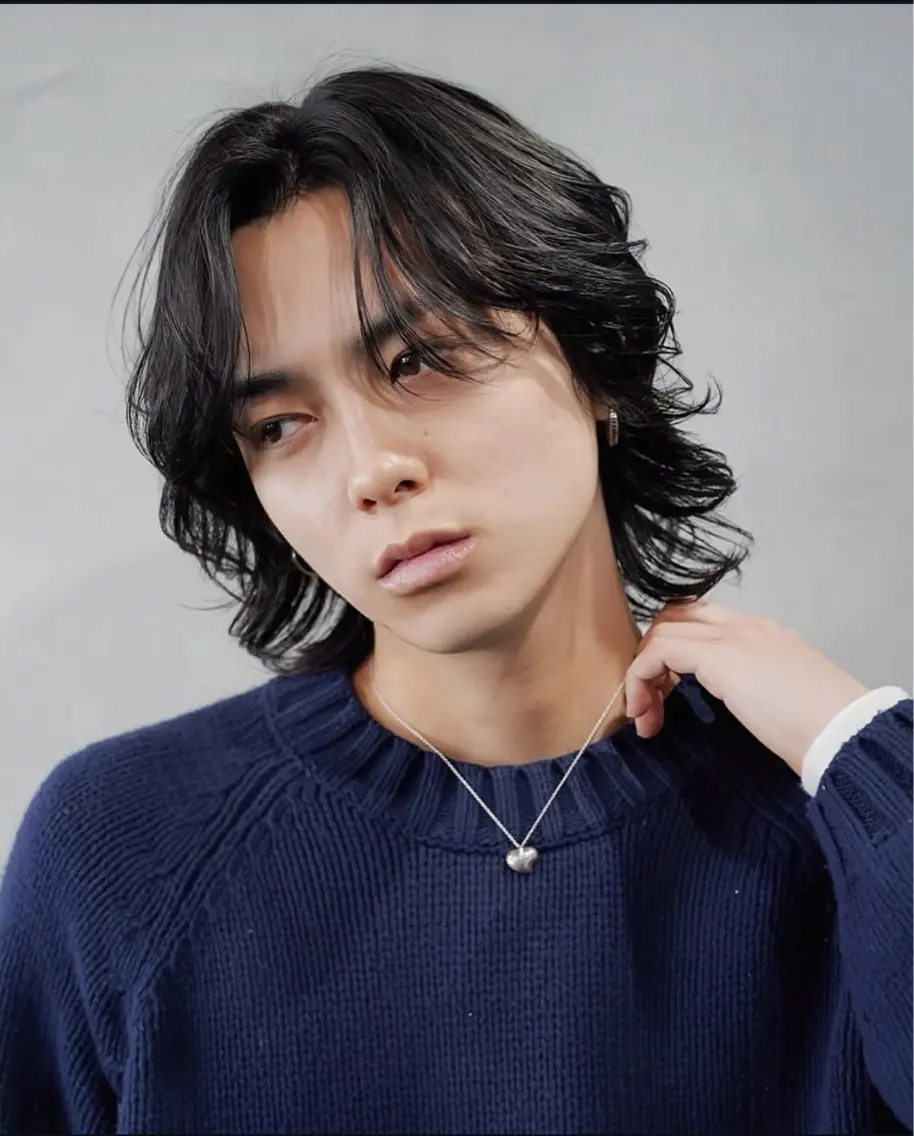 メンズ【ミディアム】骨格矯正カット🔥➕スパイラルパーマの写真