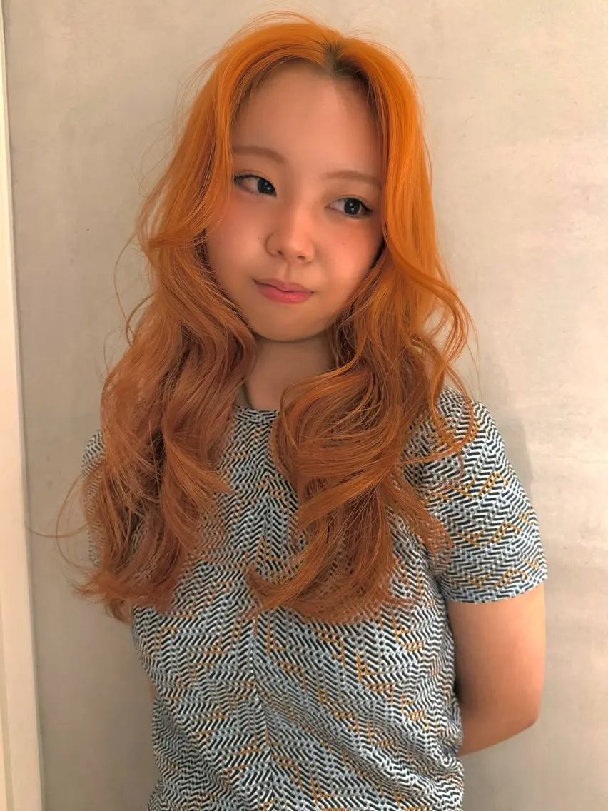 ロング カラー カット ヘアカラー ブリーチカラー特化 梅田中崎町/あかりのヘアスタイル
