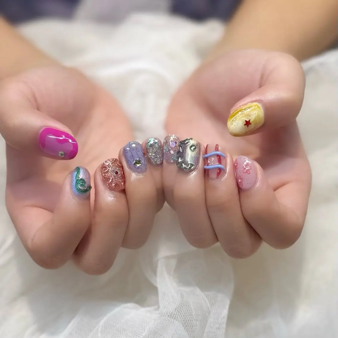 ネイル ハンドネイル 新井 ひなののネイルデザイン