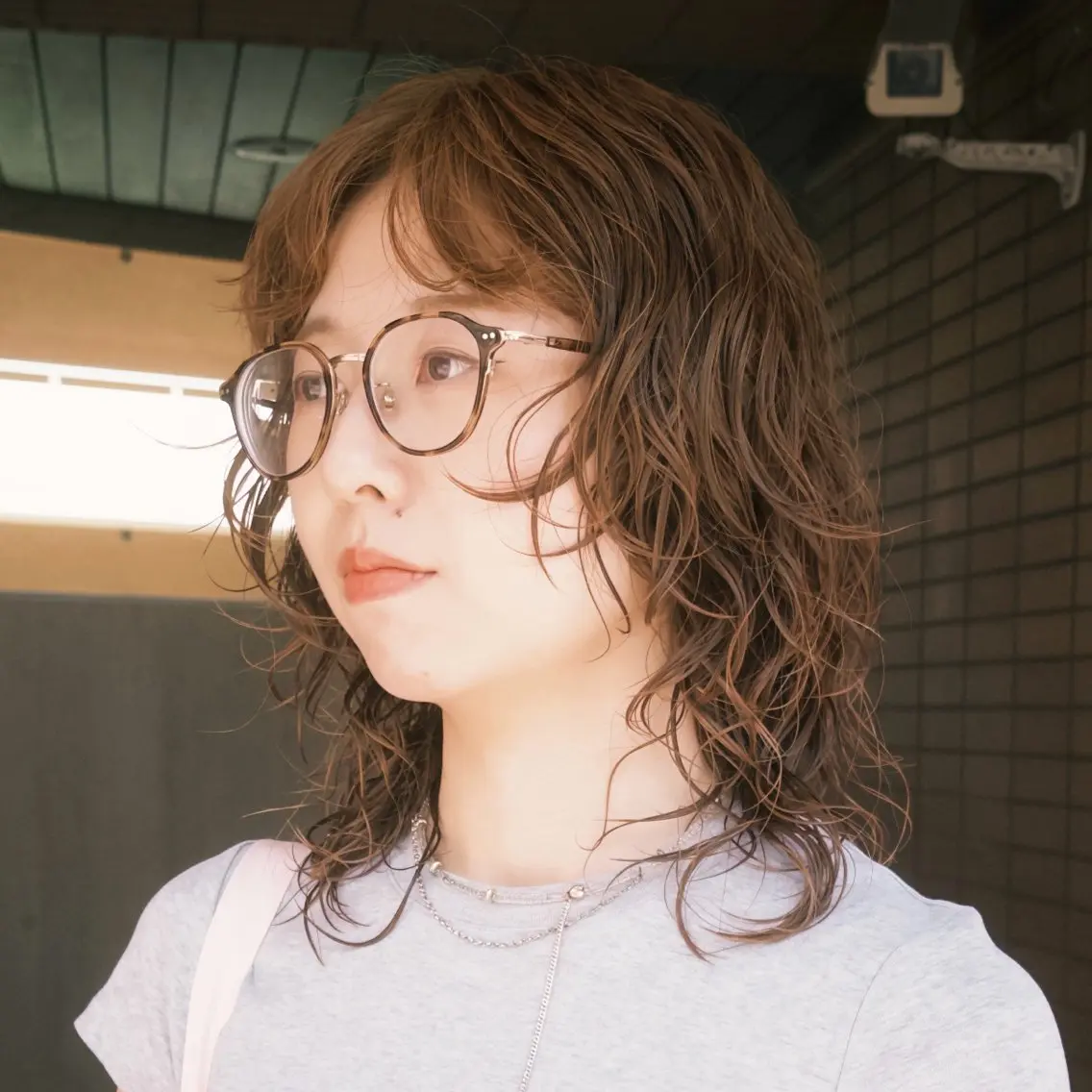 セミロング カラー パーマ カット パーマ トリートメント デジタルパーマ🌀レ イヤー🍃かんたまるのヘアスタイル