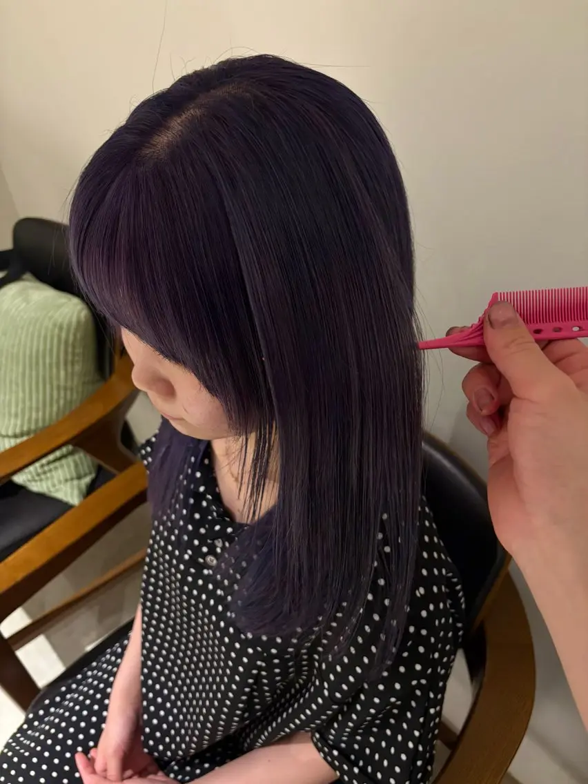 カラー 暖色カラー 奥村陽花のヘアスタイル