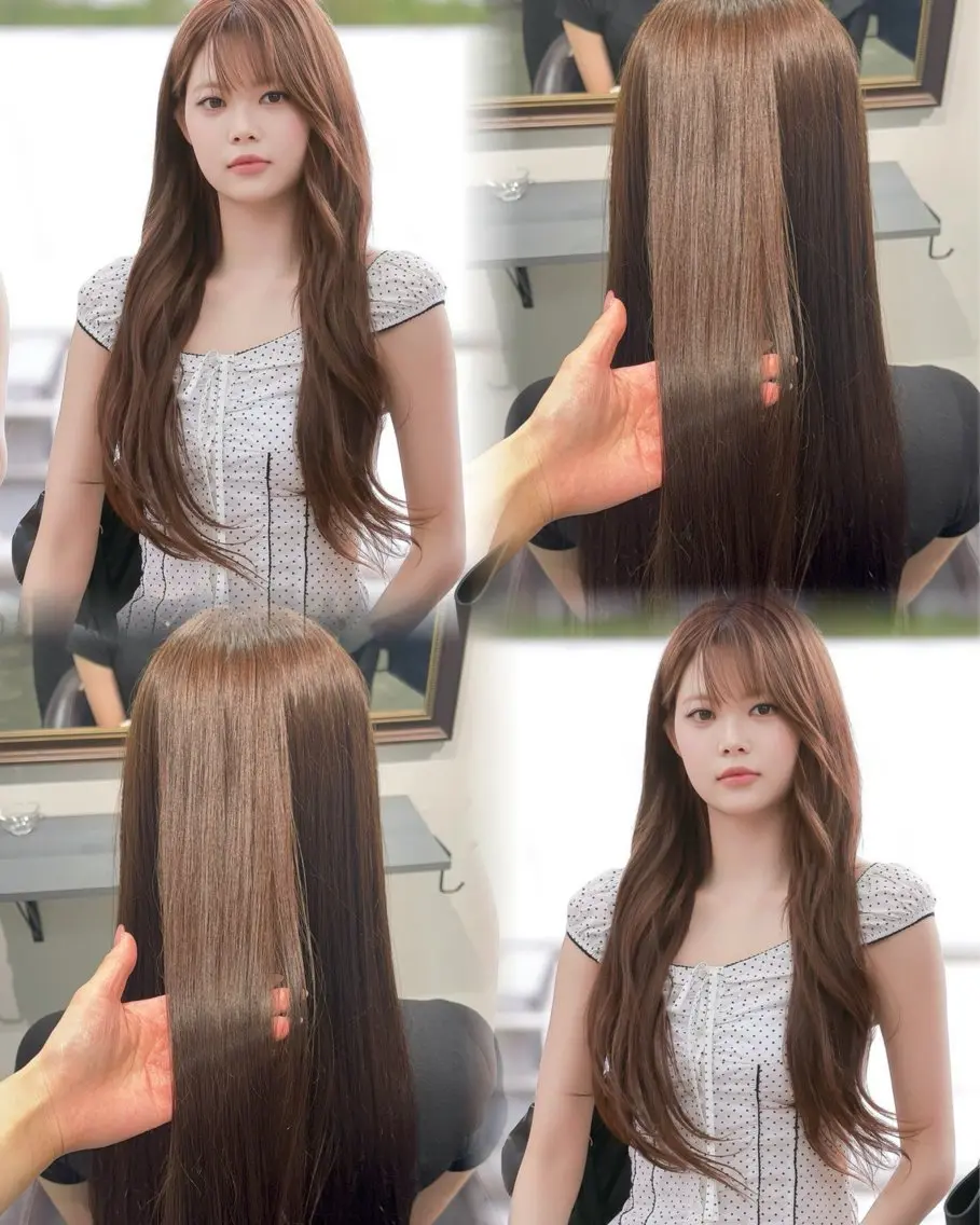 ロング カラー ブリーチ ブラウンカラー ブリーチなしカラー ヘアカラー 【難波 心斎橋】 🐰Rio🤍のヘアスタイル