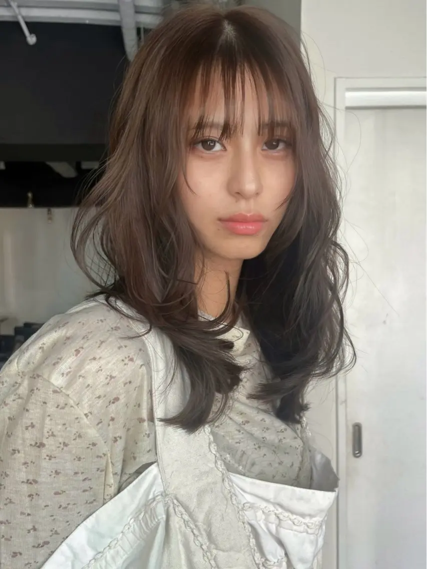セミロング カラー ヘアセット🌷カラー 🌷似合わせmaoのヘアスタイル