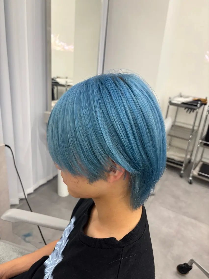 カラー メンズ ヘアカラー ブリーチ/ハイトーン 🤍そな🤍のヘアスタイル