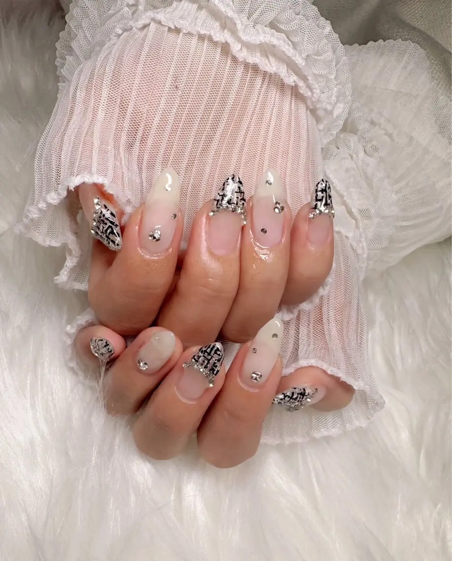 ネイル ツイードネイル ハンドネイル Nail Salon macherieのネイルデザイン