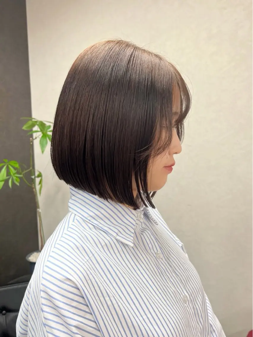 ミディアム ボブ／ストレート🎀 harukaのヘアスタイル