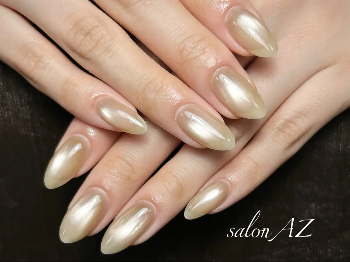 ネイル アートネイル フットネイル フレンチネイル マグネットネイル 持ち込み ハンドネイル salonAZ Miaのネイルデザイン