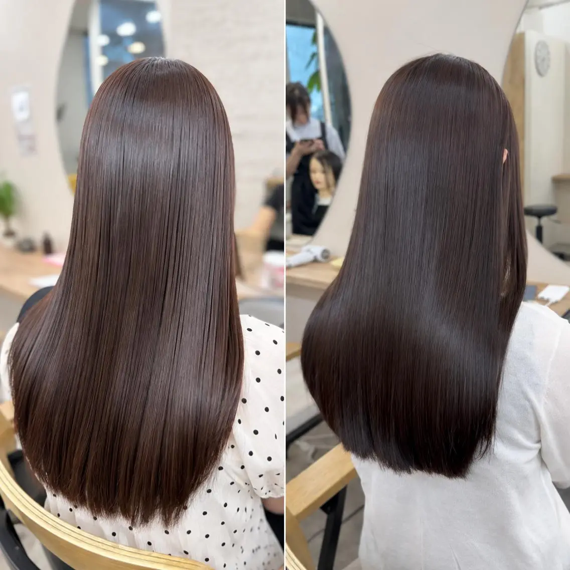 ロング カラー ブラウンカラー 透明感カラー 顔周りカット 髪質改善 韓国風ヘア カット ヘアカラー トリートメント 透明感カラー/顔周り 臼井いつみのヘアスタイル