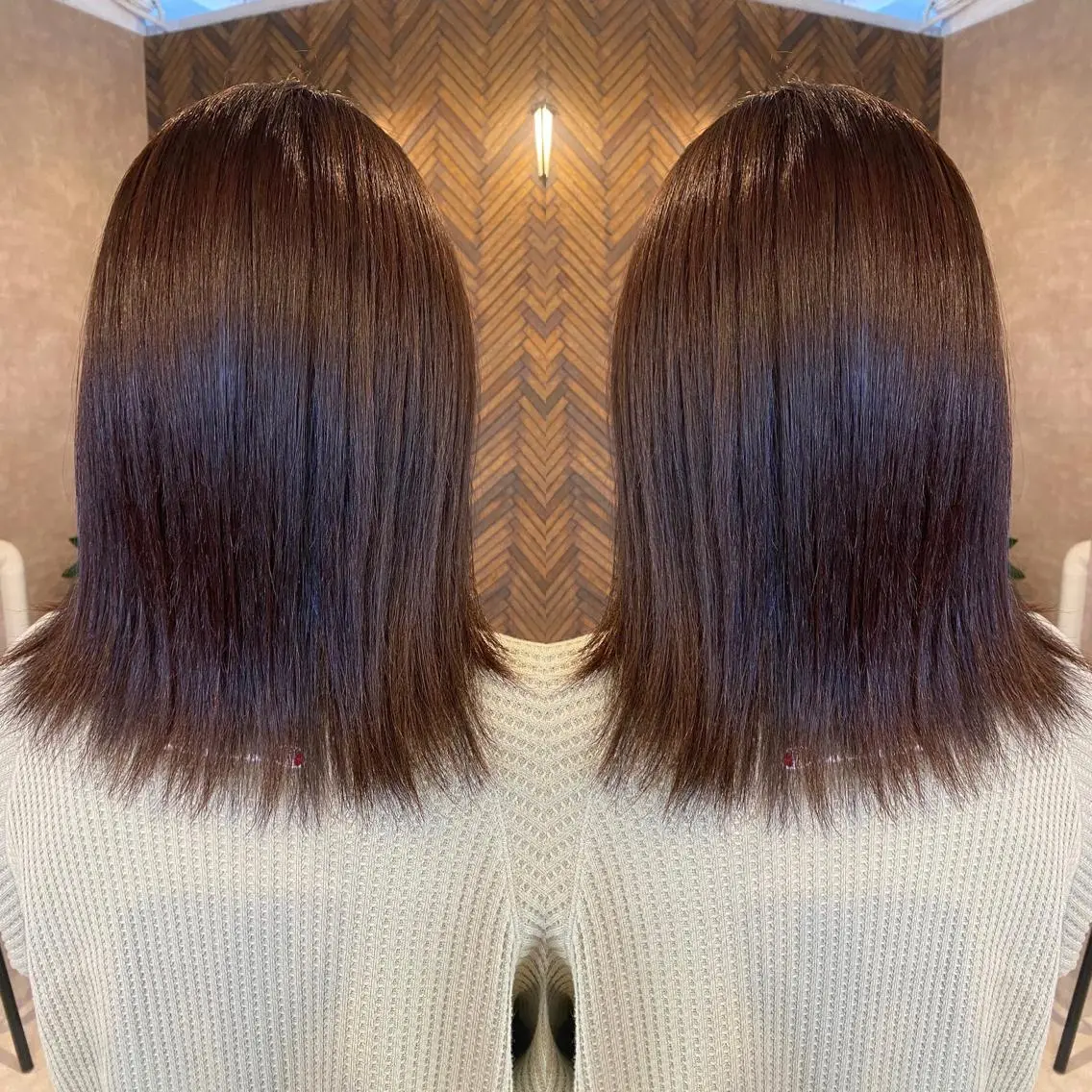 セミロング カラー tocca 💜石田愛結💜のヘアスタイル