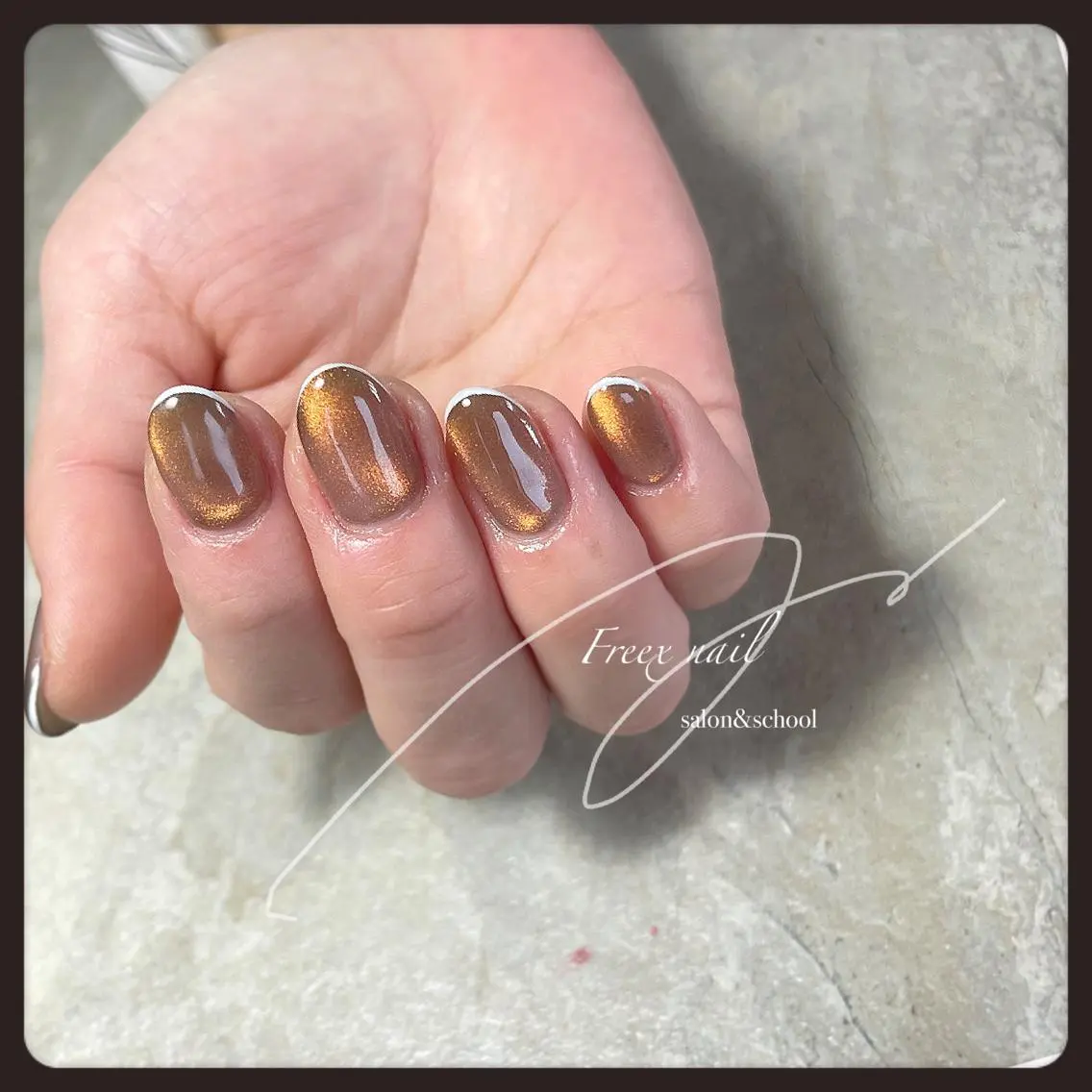 ネイル マグネットネイル ハンドネイル ハンドケア freex nail /ニュアンス/個性派のネイルデザイン