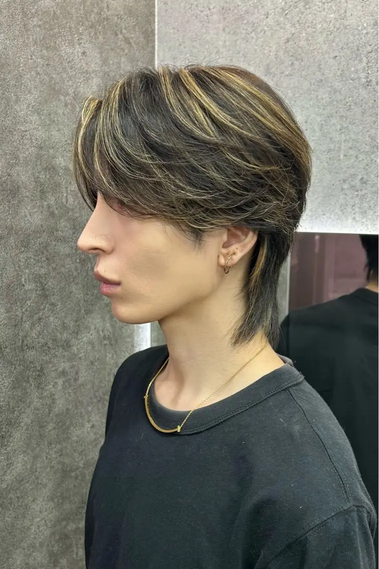 ミディアム メンズ カット ヘアセット メンズスタイリスト 前田雄輝のヘアスタイル