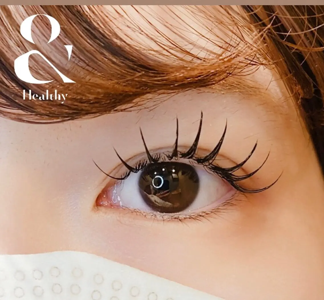 &Healthy【アンドヘルシー】(まつ毛エクステ×パーマ)フラットラッシュ80本の写真
