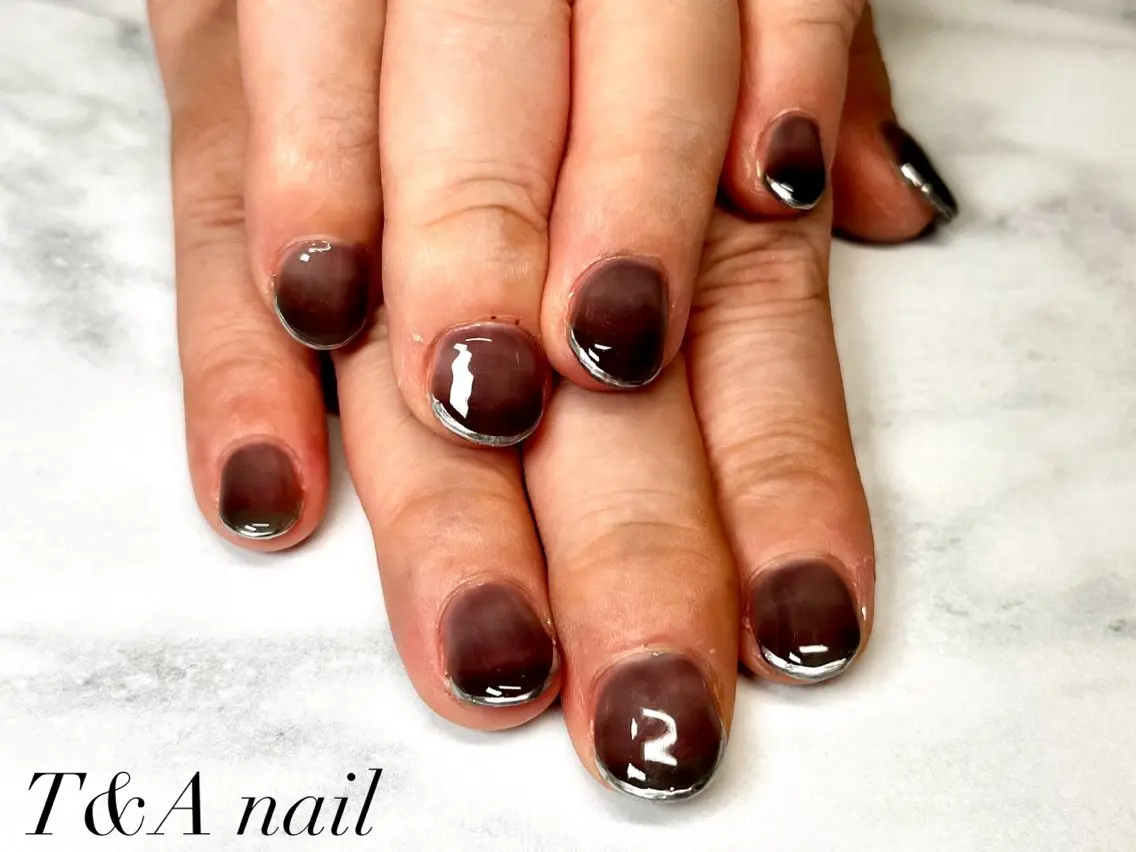 ネイル フレンチネイル ジェルネイル グラデーション スカルプネイル シンプルネイル T&A nailのネイルデザイン